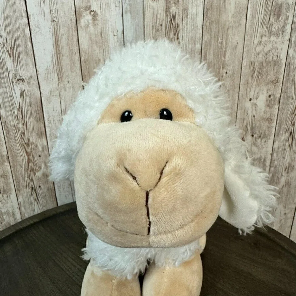 Gund Wooly Plush Lamb Sheep Cream Tan Stuffed Animal